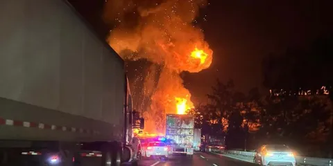 Así fue la explosión de la pipa en la México-Querétaro; VIDEO del momento