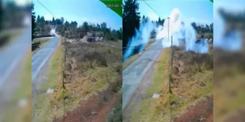 Explosión de motoneta con pirotecnia en Edomex queda captada en video y se vuelve viral