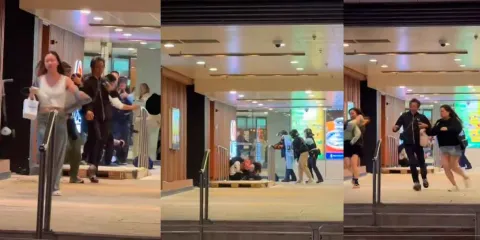 VIDEO. Policía abate a hombre con cuchillo que tomó como rehén a mujer en centro comercial de  Hong Kong